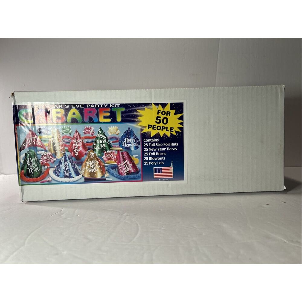50-person 125 Piece New Years Eve Party Kit - Caberet